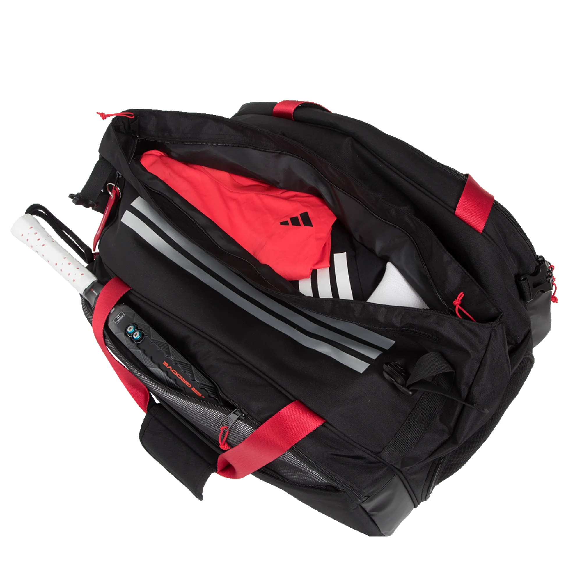 Adidas MULTIGAME BLACK/RED Racket Bag 3.4 - Image 4