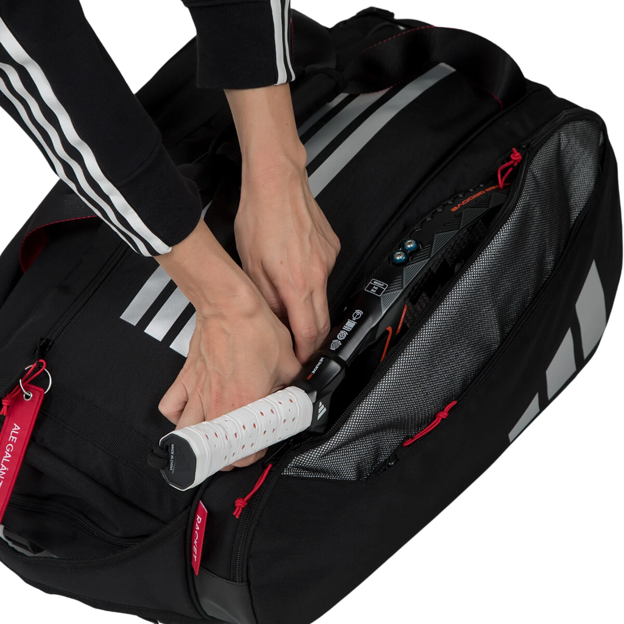 Adidas MULTIGAME BLACK/RED Racket Bag 3.4 - Image 5