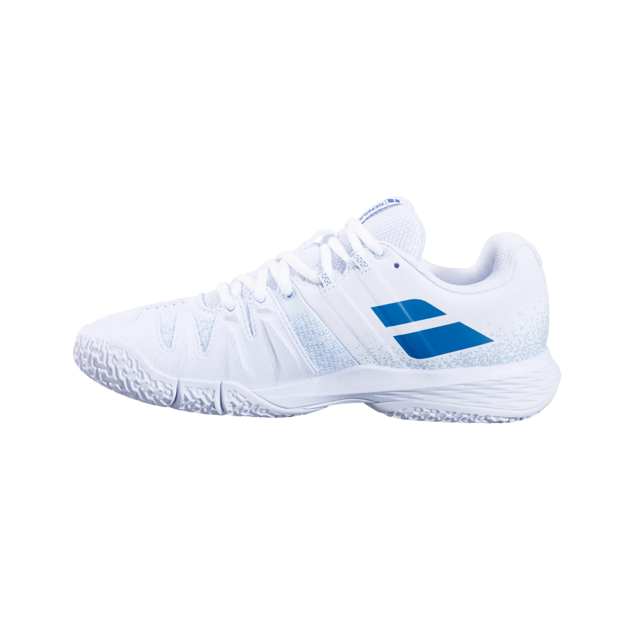 Babolat Sensa White/ Cool Blue Women Padel Shoes - Image 3