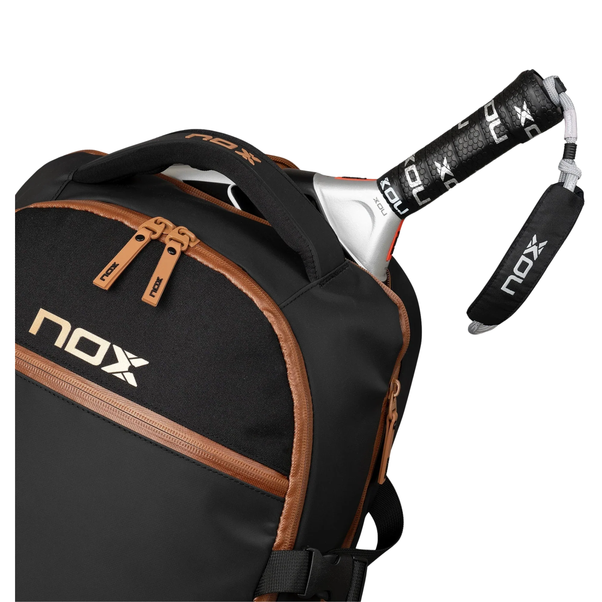 Nox Luxury Open Series BLACK/BROWN Backpack - Image 4